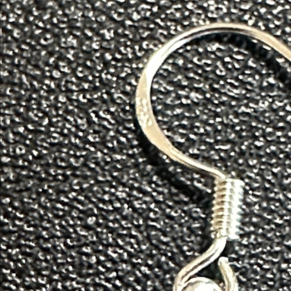 Murano Glass Silver Tone Drop Wire Back Earrings - Picture 2 of 13